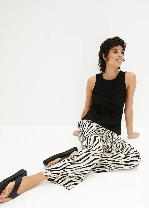 Pantalon à taille élastiquée, bonprix