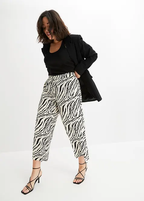 Pantalon à taille élastiquée, bonprix