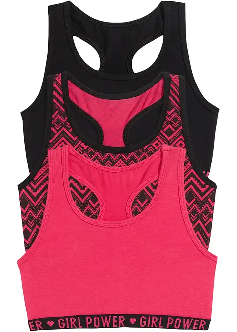 Lot de 3 brassières douces, bonprix