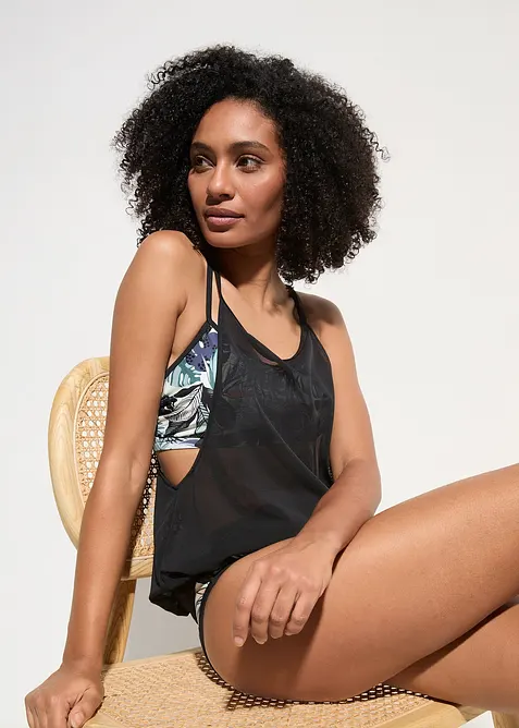 Tankini avec haut de bikini brassière (ens. 3 pces), bonprix