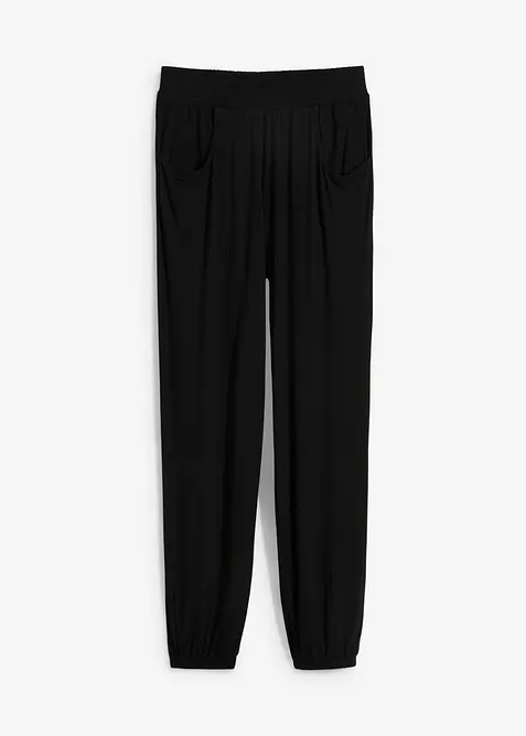 Pantalon en jersey à taille élastiquée, bonprix