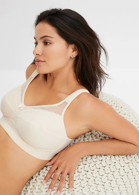 Lot de 2 soutiens-gorge grand maintien sans armatures, bretelles rembourrées, bonprix