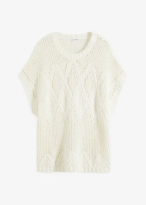 Top en maille ajourée, bonprix