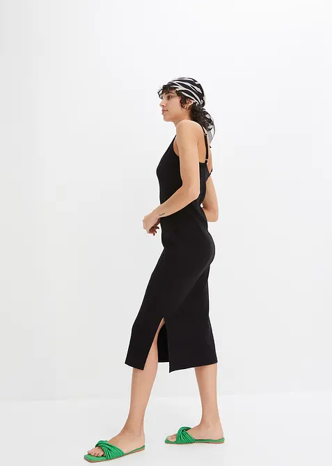 Robe moulante en jersey coton c&ocirc;tel&eacute;, bonprix