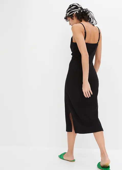 Robe moulante en jersey coton c&ocirc;tel&eacute;, bonprix