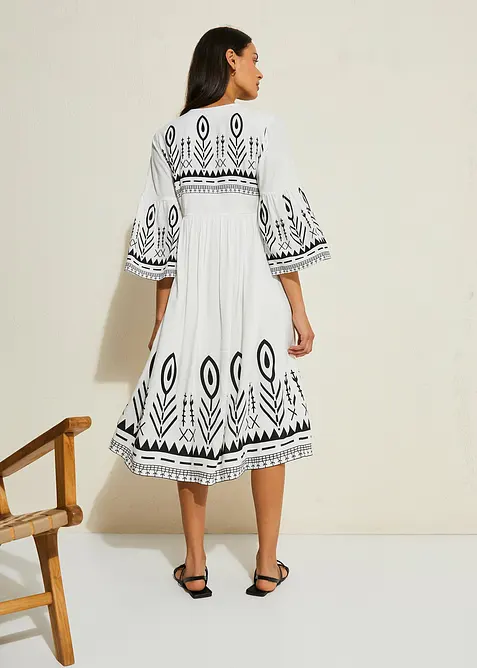 Robe midi en viscose fluide, bonprix