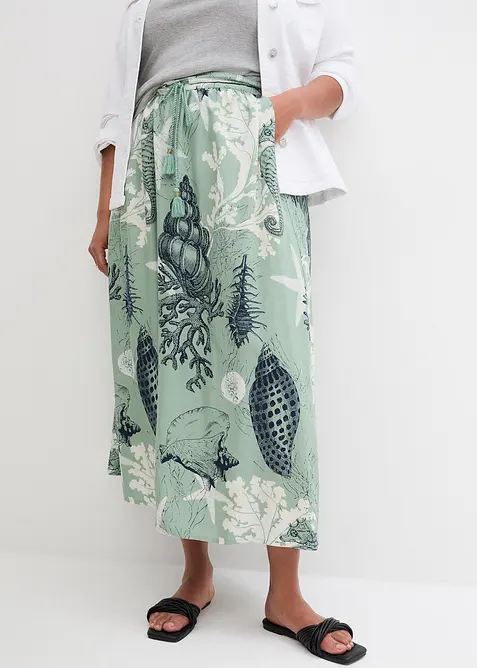 Jupe longue en viscose fluide, bonprix