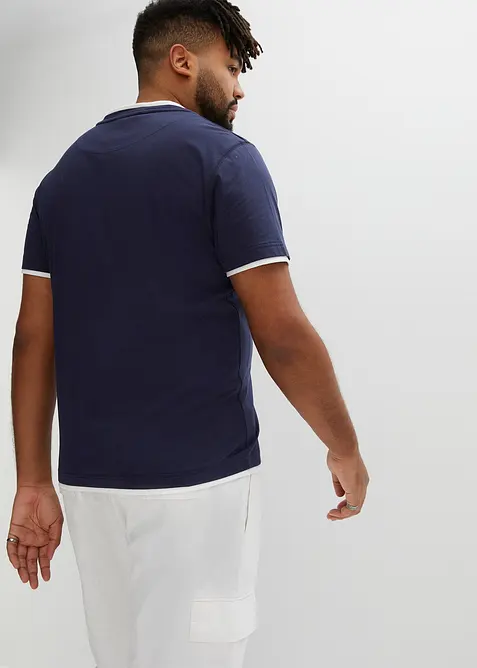 Lot de 2 T-shirts 2 en 1, bonprix