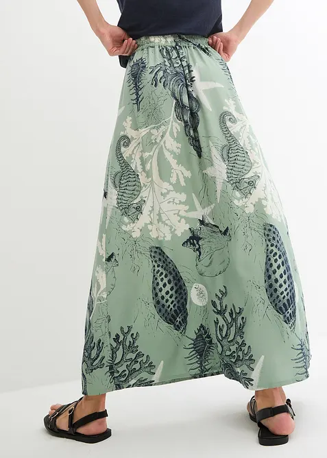 Jupe longue en viscose fluide, bonprix