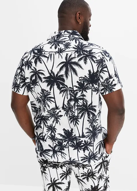 Chemise manches courtes Slim en viscose, bonprix