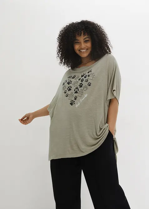 T-shirt en viscose fluide, bonprix