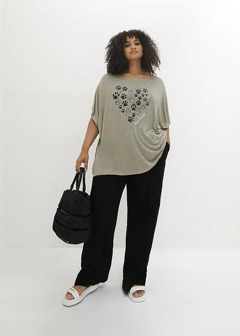 T-shirt en viscose fluide, bonprix