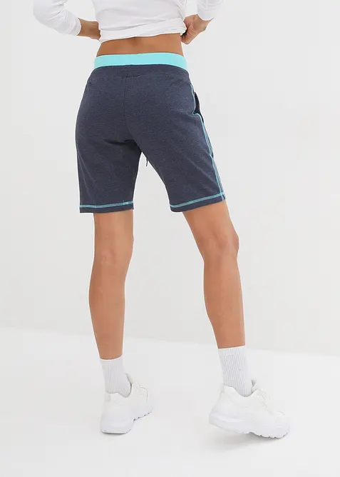 Short en molleton de coton m&eacute;lang&eacute;, bonprix