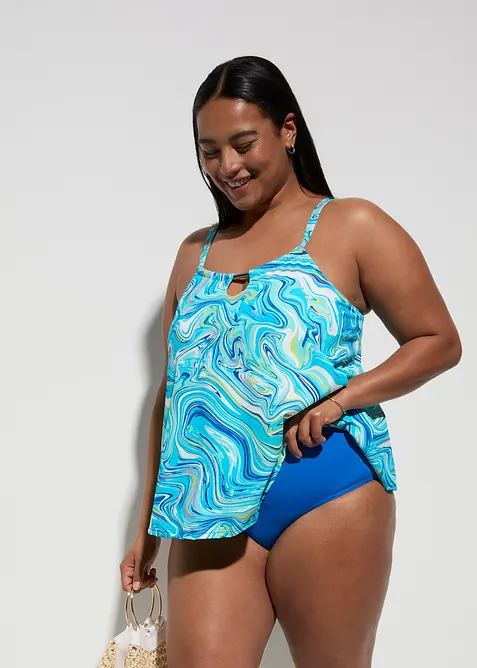 Tankini (ens. 2 pces) avec découpe, bonprix