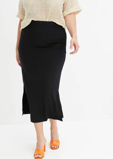 Jupe midi en viscose fluide, bonprix