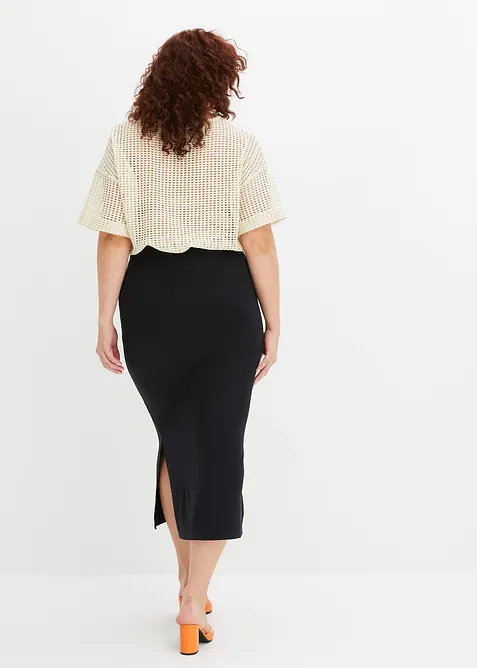 Jupe midi en viscose fluide, bonprix