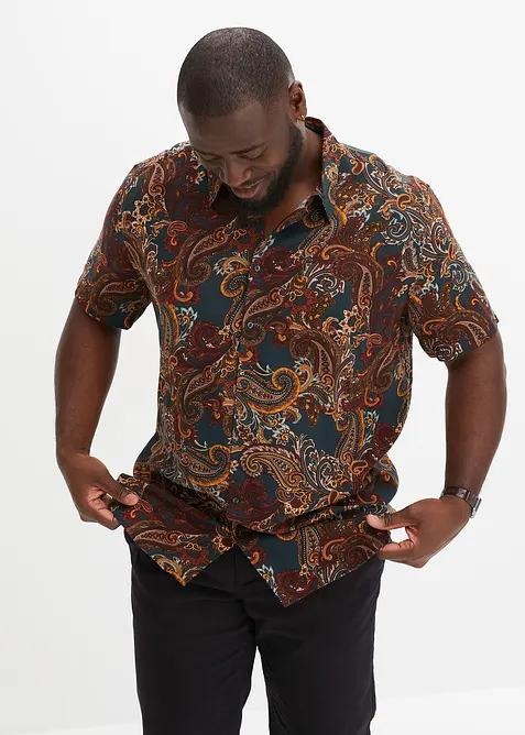 Chemise manches courtes en viscose, bonprix