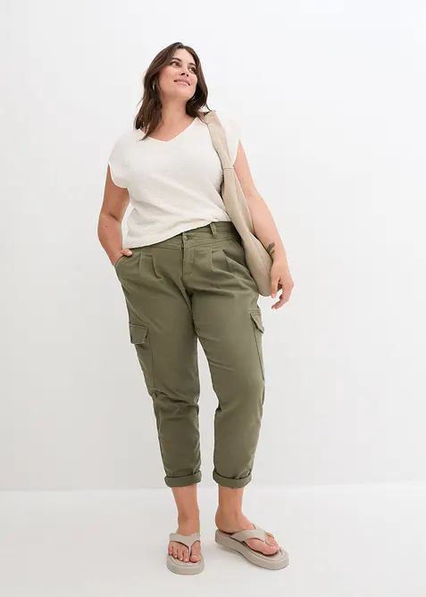 Top en crêpe léger, bonprix