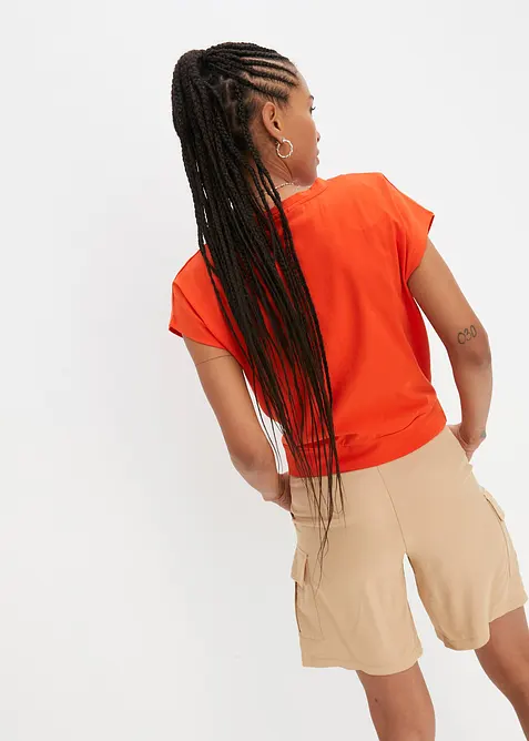 T-shirt court 100% coton, bonprix