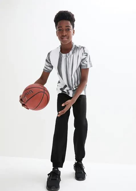 Lot de 2 pantalons de jogging 100% coton, bonprix