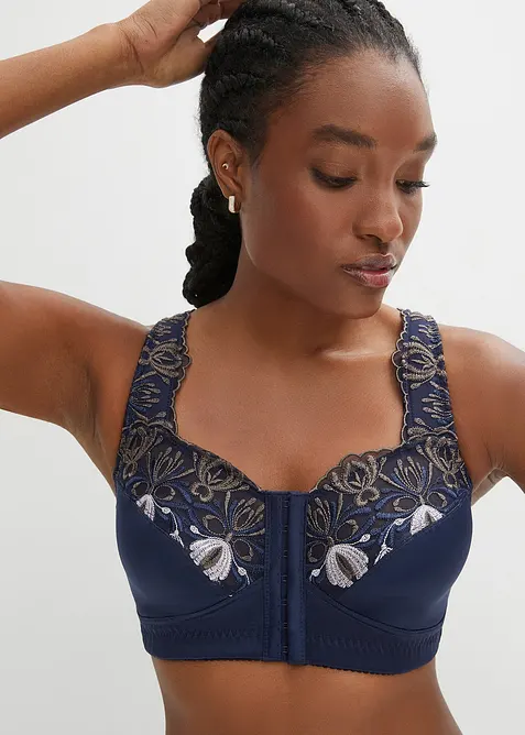 Soutien-gorge grand maintien, sans armatures, avec fermeture devant, bonprix