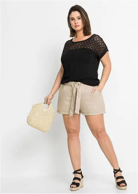 T-shirt à dentelle, bonprix