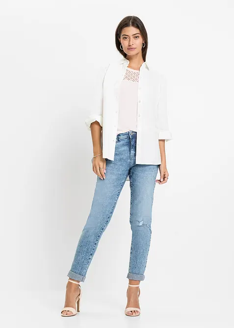 T-shirt &agrave; dentelle, bonprix