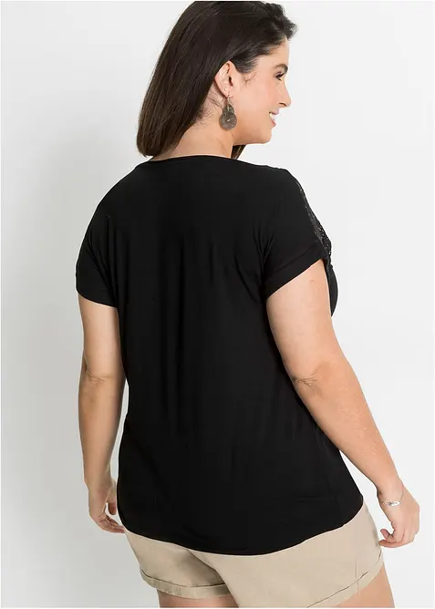 T-shirt à dentelle, bonprix