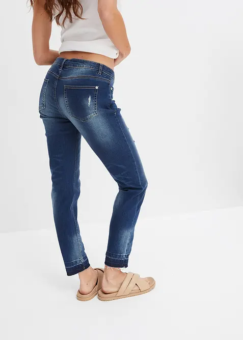 Jean skinny taille basse, raccourci, bonprix