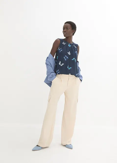 Top-blouse en viscose fluide, bonprix