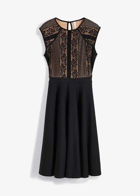 Robe midi à dentelle, bonprix
