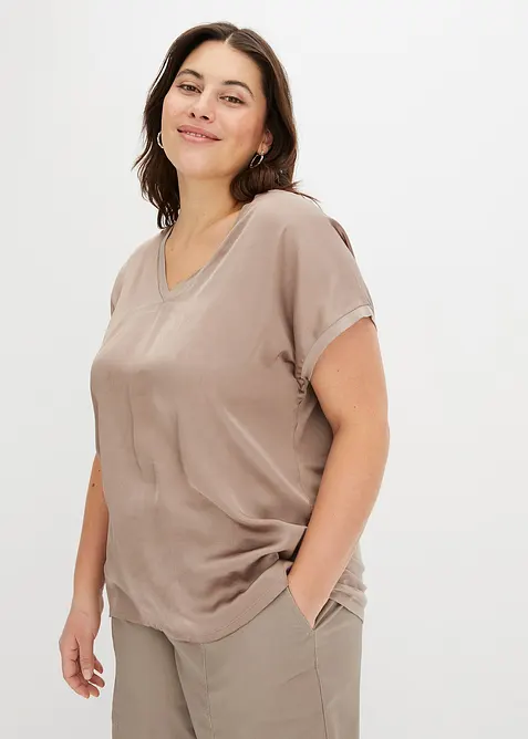 T-shirt en viscose mélangée, bonprix