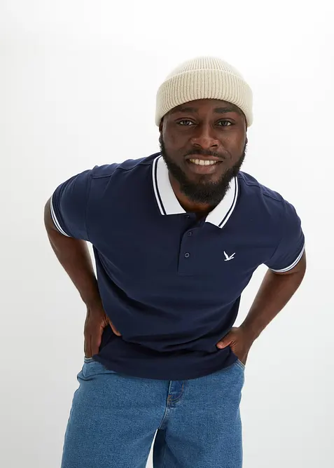 Polo en maille piquée 100% coton, bonprix