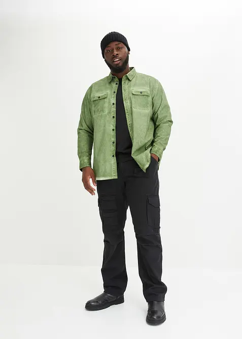 Chemise aspect délavé, 100% coton, bonprix