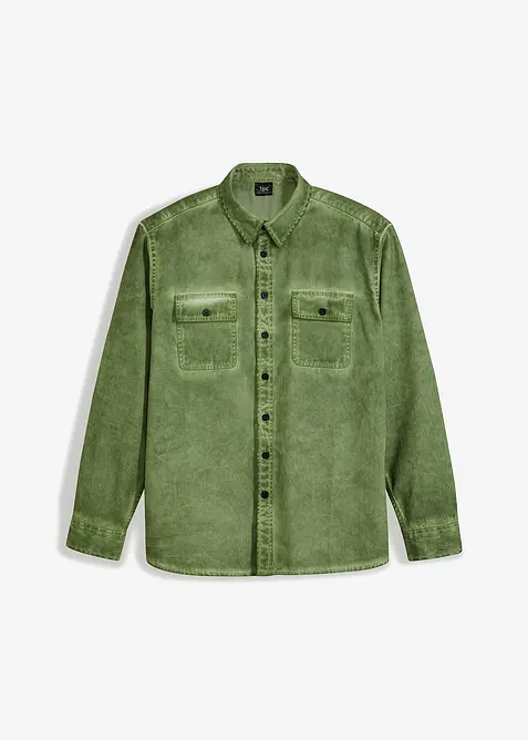 Chemise aspect délavé, 100% coton, bonprix