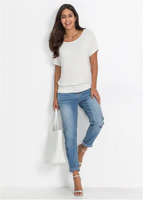 T-shirt doux en viscose extensible, bonprix