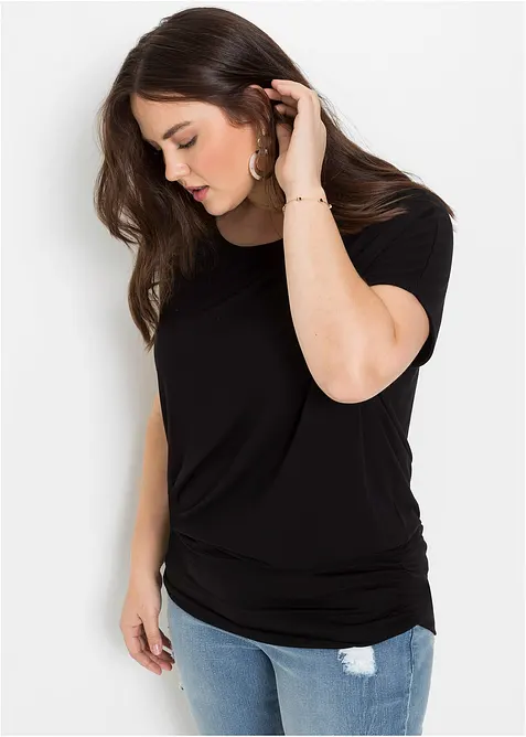 T-shirt doux en viscose extensible, bonprix