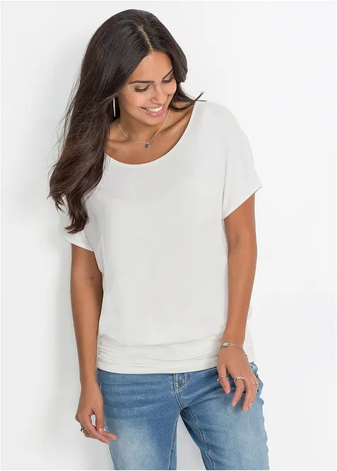 T-shirt doux en viscose extensible, bonprix