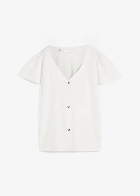 T-shirt boutonné, bonprix