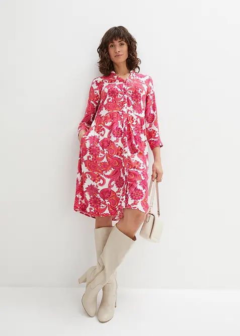 Robe-chemise en viscose fluide, bonprix