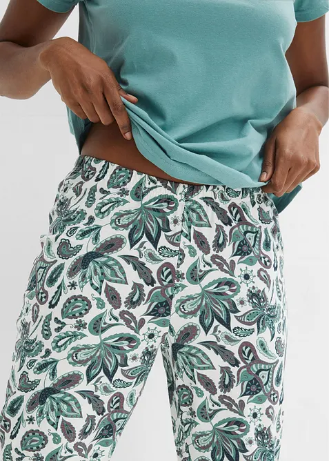 Pyjama 100% coton (ens. 3 pces), bonprix