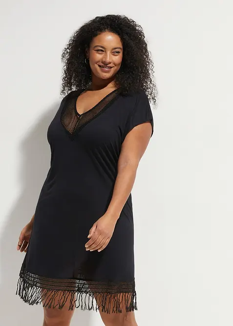 Robe de plage transparente en viscose, bonprix