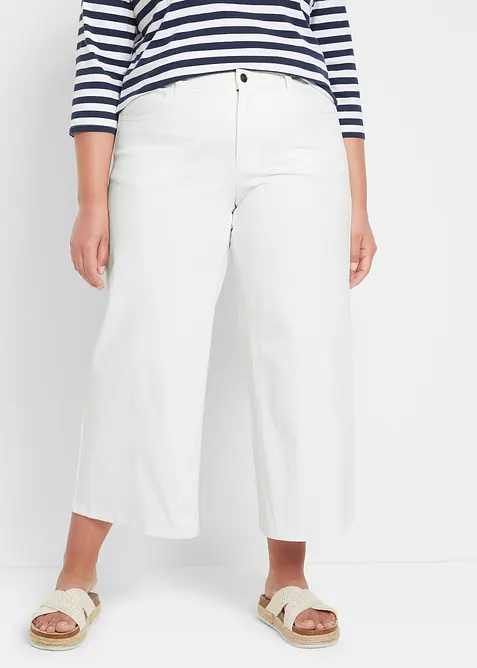 Lot de 2 corsaires en jean taille mi-haute, bonprix