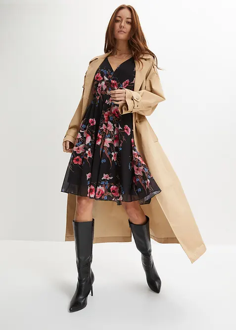 Robe courte en mesh, bonprix