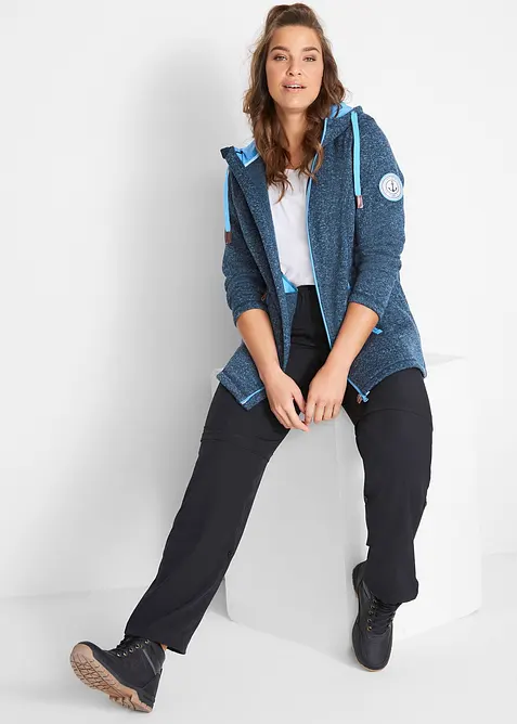 Veste polaire en maille à capuche, bonprix