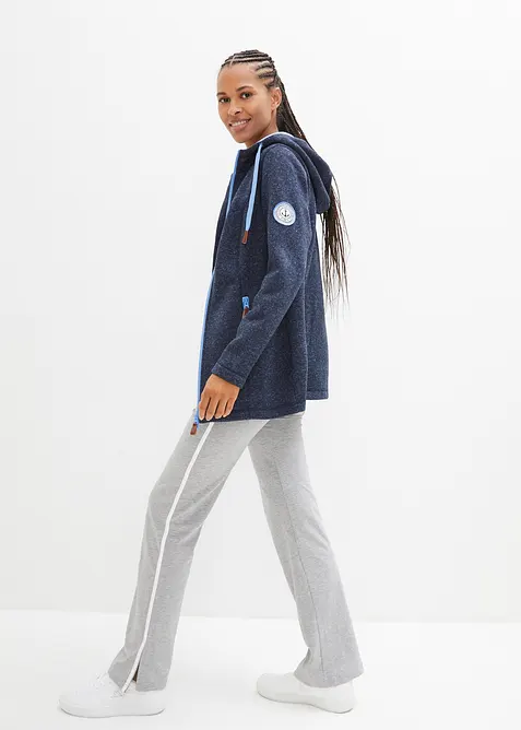 Veste polaire en maille à capuche, bonprix