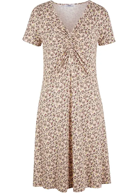 Robe en jersey longueur genou en viscose mélangée, bonprix