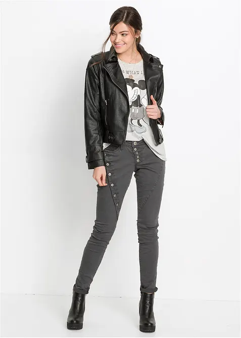 Pantalon en twill de coton extensible, bonprix