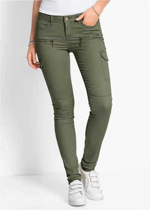 Pantalon cargo en coton extensible, bonprix