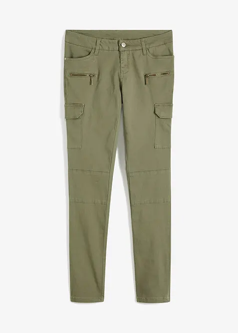 Pantalon cargo en coton extensible, bonprix